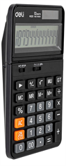 Калькулятор настольный Deli EM320 черный 12-разр. EM320