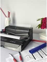 Переплетчик Heleos БП-22 A4/перф.22л.сшив/макс.500л./пластик.пруж. (6-51мм) БП-22