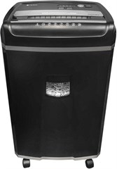 Шредер Heleos УМ35-4 черный (секр.P-4) фрагменты 23лист. 35лтр. скрепки скобы пл.карты CD УМ35-4