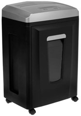 Шредер Heleos УП21-7+ черный/серебристый (секр.P-7) фрагменты 5лист. 23лтр. пл.карты CD УП21-7+