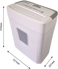 Шредер Cactus CS-SH-C5 белый (секр.P-4) фрагменты 10лист. 21лтр. скрепки скобы пл.карты CS-SH-C5