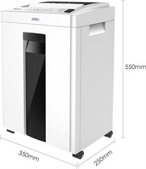 Шредер Deli ET053 белый с автоподачей (секр.P-4) фрагменты 16лист. 23лтр. ET053