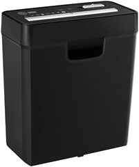 Шредер Cactus CS-SH-P2 черный (секр.Р-2) ленты 6лист. 10лтр. скобы пл.карты CS-SH-P2