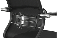 Кресло Метта ErgoLife Set 15 черный сиденье черный сетка с подголов. крестов. металл хром Z316737895