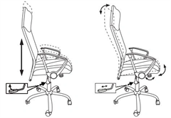 Кресло руководителя Бюрократ CH-600SL черный экокожа/сетка крестов. металл хром CH-600SL/LUX/BLACK