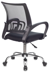 Кресло Бюрократ CH-695NLTSL черный TW-01 TW-11 сетка/ткань крестов. металл хром CH-695NLTSL/BLACK