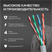 Кабель сетевой Ningbo FTP 4 пары cat.5E solid 0.5мм CCA molded 305м серый 41973