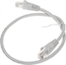 Патч-корд Buro UTP 4 пары cat.5E CCA molded 0.5м серый RJ-45 (m)-RJ-45 (m) (UTP-5E-0,5M-G) UTP-5E-0,5M-G