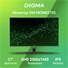 Монитор Digma 27" DM-MONB2702 черный IPS LED 5ms 16:9 HDMI матовая 250cd 178гр/178гр 2560x1440 75Hz  DM-MONB2702