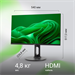 Монитор Digma 23.8" Progress 24P505F черный IPS LED 16:9 HDMI M/M матовая HAS Piv 250cd 178гр/178гр  DM24SB05