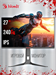 Монитор Bloody 27" MN272Q темно-серый IPS LED 1ms 16:9 HDMI M/M матовая HAS Piv 400cd 178гр/178гр 25 MN272Q