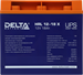 Батарея для ИБП Delta HRL 12-18 X 12В 18Ач HRL 12-18 X