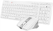 Клавиатура + мышь A4Tech Fstyler FB2800C Air2 White клав:белый/серый мышь:белый/серый USB беспроводн 40861