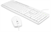 Клавиатура + мышь Оклик S650 клав:белый мышь:белый USB Multimedia (1875257) 1875257