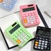 Калькулятор настольный Deli EM210FPINK розовый 12-разр. EM210FPINK