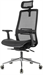 Кресло эргономичное Бюрократ MC-912-H черный сетка с подголов. крестов. металл хром MC-912-H/SIT-M/B