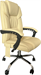 Кресло Cactus CS-CHR-OC04M-WT с вибромассажем слоновая кость экокожа с подголов. крестов. CS-CHR-OC04M-WT