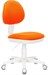 Кресло детское Бюрократ KD-3 оранжевый TW-96-1 крестов. пластик белый KD-3/WH/TW-96-1
