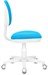 Кресло детское Бюрократ KD-3 голубой TW-55 крестов. пластик белый KD-3/WH/TW-55