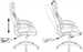 Кресло игровое Zombie Driver черный/белый экокожа с подголов. крестов. пластик ZOMBIE DRIVER WH