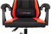 Кресло игровое Zombie Rudger черный/красный ткань/эко.кожа с подголов. крестов. пластик ZOMBIE RUDGER RED