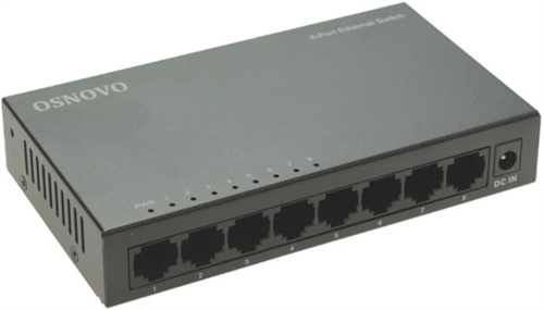 Коммутатор Osnovo SW-8F (L2) 8x100Мбит/с неуправляемый SW-8F