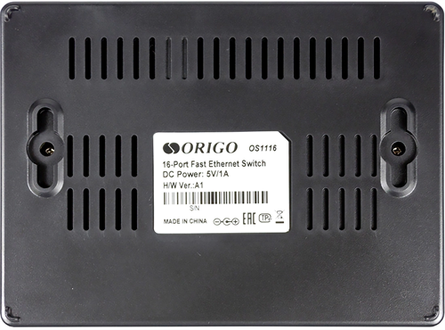 Коммутатор Origo OS1116 OS1116/A1A (L2) 16x100Мбит/с неуправляемый OS1116/A1A