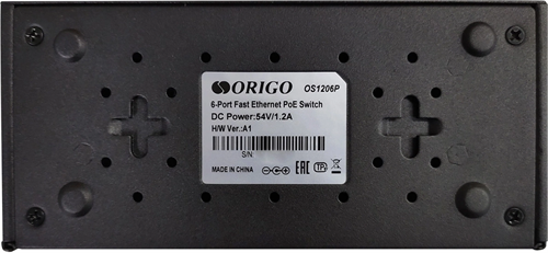 Коммутатор Origo OS1206P/60W OS1206P/60W/A1A (L2) 6x100Мбит/с 4PoE 4PoE+ 100W неуправляемый OS1206P/60W/A1A