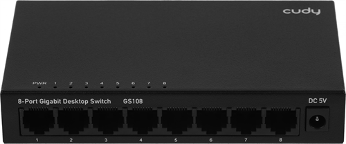 Коммутатор Cudy GS108 (L2) 8x1Гбит/с неуправляемый GS108