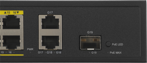 Коммутатор Cudy FS1018PS1 (L2) 16x100Мбит/с 2x1Гбит/с 1SFP 16PoE+ 200W неуправляемый FS1018PS1