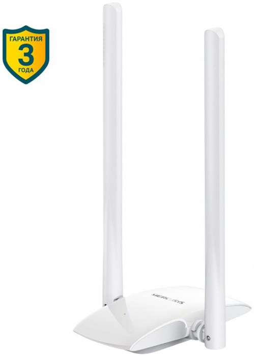 Сетевой адаптер Wi-Fi Mercusys MW300UH N300 USB 2.0 (ант.внеш.несъем.) 2ант. MW300UH