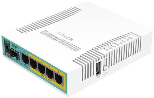 Роутер MikroTik hEX PoE (RB960PGS) 10/100/1000BASE-TX/SFP белый RB960PGS