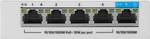 Коммутатор Keenetic KN-4610 (L2) 5x1Гбит/с 4PoE+ 60W неуправляемый KN-4610