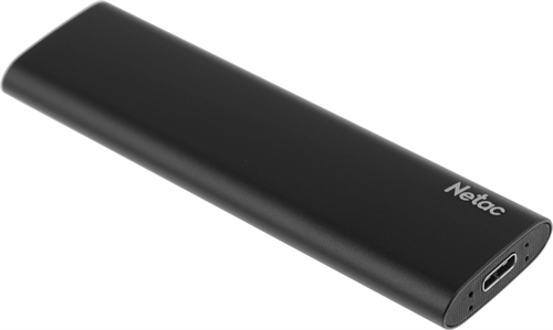 Накопитель SSD Netac USB-C 2TB NT01ZSLIM-002T-32BK Z Slim черный NT01ZSLIM-002T-32BK