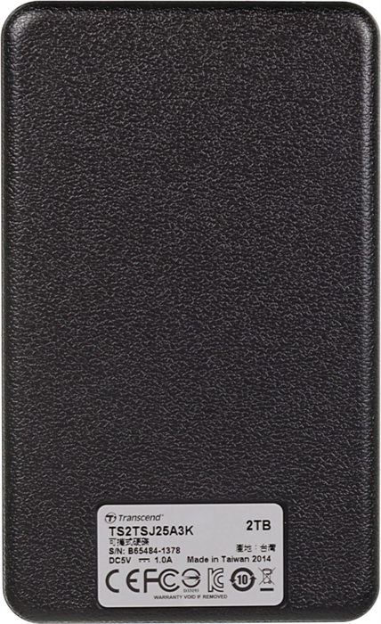 Жесткий диск Transcend USB3.0 2TB TS2TSJ25A3K StoreJet 25A3 2.5" черный TS2TSJ25A3K
