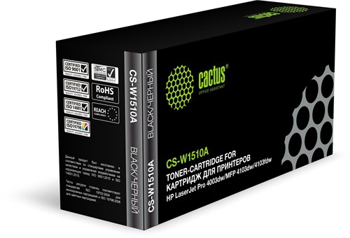 Картридж лазерный Cactus CS-W1510A W1510A черный (3050стр.) для HP LJ Pro 4003dw/MFP 4103dw/4103fdw CS-W1510A