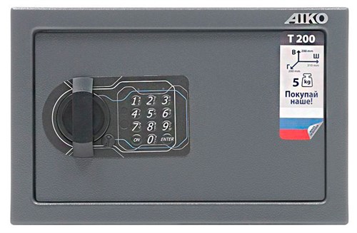 Сейф мебельный Aiko T 200 EL 200x310x200мм электронный (S10399211214) S10399211214