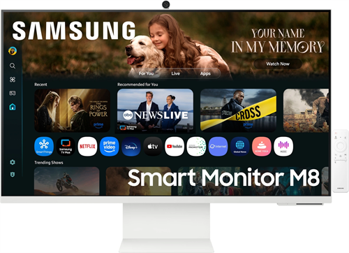 Монитор Samsung 32" S32FM803UIXCI белый VA LED 16:9 HDMI M/M Cam матовая HAS 3000:1 400cd 178гр/178г LS32FM803UIXCI
