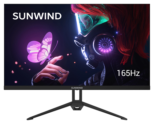 Монитор SunWind 27" SUN-M27BA107 черный IPS 16:9 HDMI матовая 300cd 178гр/178гр 1920x1080 165Hz G-Sy SUN-M27BA107