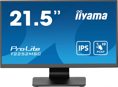 Монитор Iiyama 21.5" ProLite T2252MSC-B2 черный IPS LED 5ms 16:9 HDMI M/M глянцевая 250cd 178гр/178г T2252MSC-B2