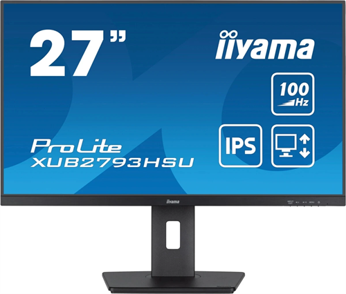 Монитор Iiyama 27" ProLite XUB2793HSU-B7 черный IPS LED 16:9 HDMI M/M матовая HAS Piv 300cd 178гр/17 XUB2793HSU-B7