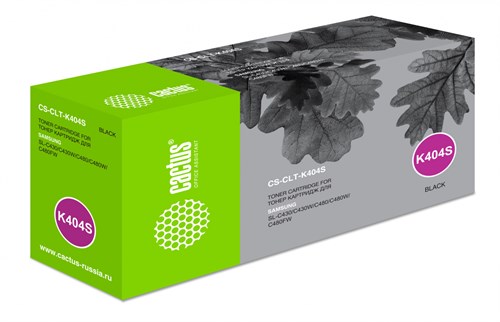 Картридж лазерный Cactus CS-CLT-K404S CLT-K404S черный (1500стр.) для Samsung SL-C430/C430W/C480/C48 CS-CLT-K404S