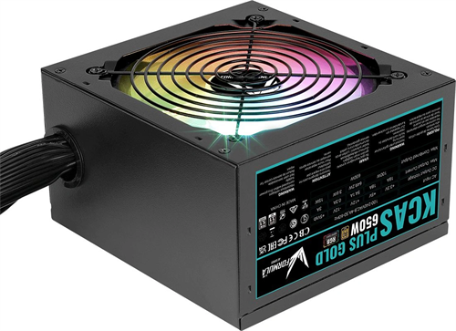 Блок питания Formula ATX 650W AC KCAS PLUS GOLD 650W RGB 80+ gold (20+4pin) APFC 120mm fan color LED KCAS PLUS 650G