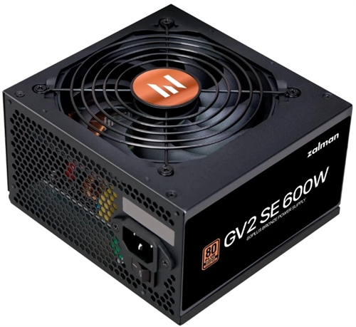 Блок питания Zalman ATX 600W ZM600-GV2SE 80+ bronze (20+4pin) 120mm fan 6xSATA RTL ZM600-GV2SE