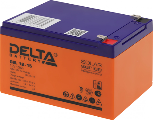 Батарея для ИБП Delta GEL 12-15 12В 15Ач GEL 12-15