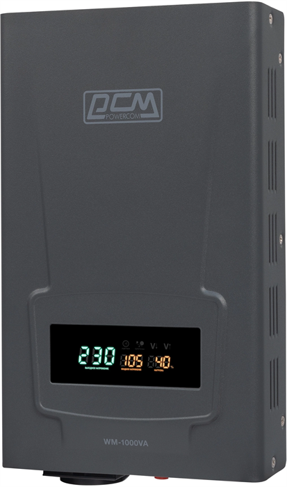 Стабилизатор напряжения Powercom WM-1000VA 800Вт 1000ВА графитовый WM-1000VA