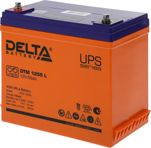 Батарея для ИБП Delta DTM 1255 L 12В 55Ач DTM 1255 L