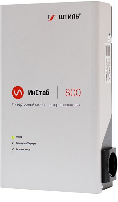 Стабилизатор напряжения Штиль ИнСтаб IS800 600Вт 800ВА белый IS800