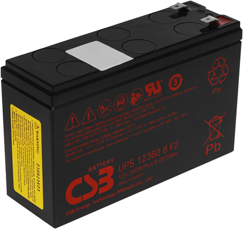 Батарея для ИБП CSB UPS123606 F2 12В 7.5Ач UPS 123606