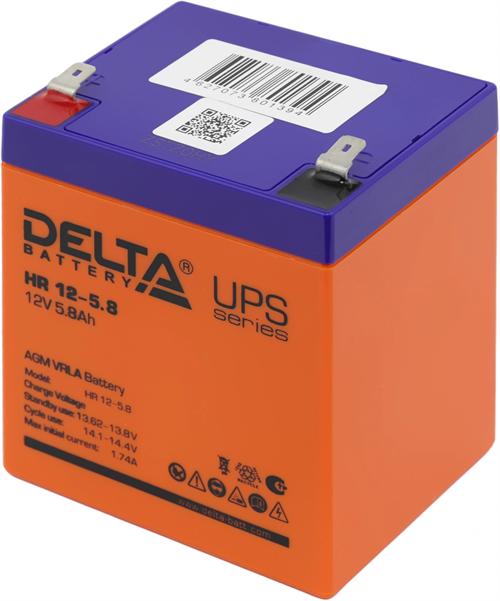 Батарея для ИБП Delta HR 12-5.8 12В 5.8Ач HR 12-5.8